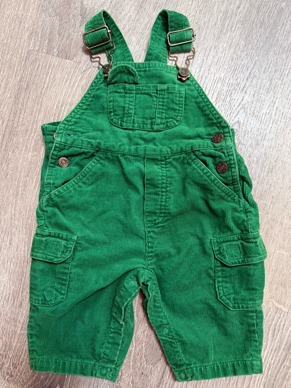 Corduroy Green Toddler Overalls Jumpsuit